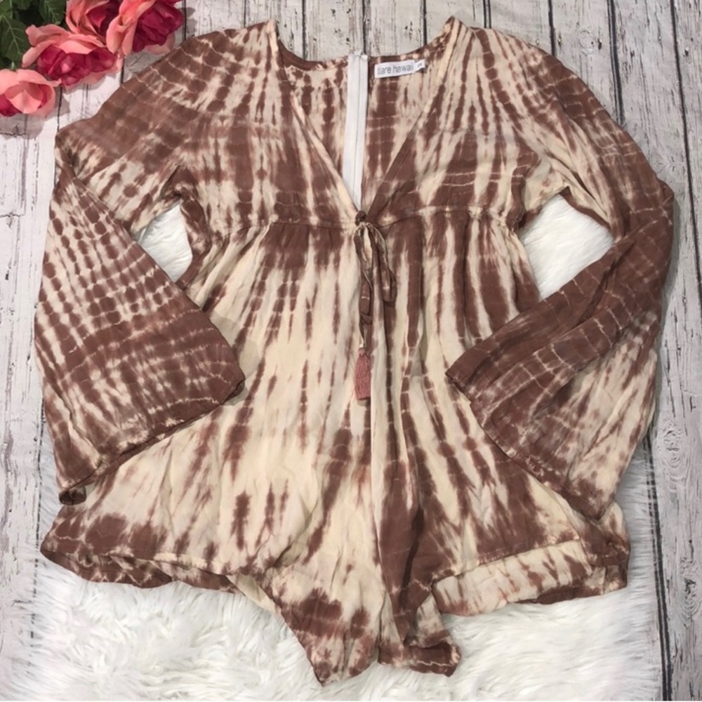 Tiare Hawaii tye dye beach/ festival romper